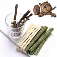 Dbeans Flourithing 3 tipos de juguetes combinados para masticar palos molar dulce de bambú de manzana rama Timothy hierba para mascotas Chinchilla ardilla gerbil hámster ardilla cobayas - BESTMASCOTA.COM