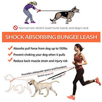 Correa para perro de LANNEY, manos libres, para correr, caminar, correr, entrenar senderismo, correa elástica retráctil para perros medianos a grandes, cinturón de cintura ajustable, costuras reflectantes, doble asa - BESTMASCOTA.COM