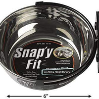 MidWest Homes for Pets Snap'y Fit - Cuenco para comida de acero inoxidable - BESTMASCOTA.COM