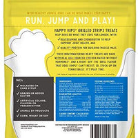 Happy Hips Grilled Strips, Functional Dog Treats, Supports Hip & Joint Health with Glucosamine & Chondroitin - BESTMASCOTA.COM