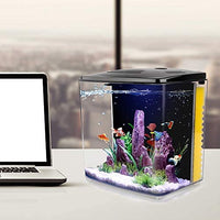 Freesea tanque de peces Betta de 1,4 galones con luz LED y bomba de filtro - BESTMASCOTA.COM