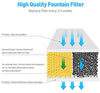 Around Pet Filtro de repuesto para fuente de gato, 12 paquetes con 2 cepillos de limpieza - BESTMASCOTA.COM