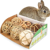 andwe - Pelotas de juguete para masticar juguetes para conejos, cobayas, conejos, conejos, chinchilla, conejito Degus, accesorios de entretenimiento para mascotas - BESTMASCOTA.COM