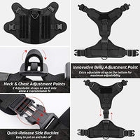 Rabbitgoo Tactical Dog Harness Vest Large with Handle, Military Working Dog Molle Vest with Metal Buckles & Loop Panels, No-Pull Adjustable Training Harness with Leash Clips for Walking Hiking Hunting - BESTMASCOTA.COM