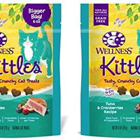 Wellness KITTLES gato tratar Value Pack – Atún y arándanos sabor – 6 oz cada uno (2 unidades) - BESTMASCOTA.COM