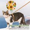 SCIROKKO - Arnés para gato con correa, lindo tejido con patrón de girasol, a prueba de escapes y ajustable para caminar - BESTMASCOTA.COM