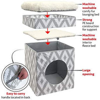 Kitty City - Cama grande para gatos, cubo apilable, casa de gatos para interiores y exteriores - BESTMASCOTA.COM