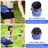 Bolsa de entrenamiento para perros pequeños a grandes, bolsa de entrenamiento para perros pequeños y grandes, bolsa de regalo para bocadillos para entrenamiento de recompensa, caminar, clip de metal, cinturón de cintura, correa de hombro, dispensador de b - BESTMASCOTA.COM