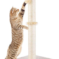 Dimaka - Rascador para gatos de 29 pulgadas de alto, rascador de garras con cuerda de sisal y cubierto con felpa suave y suave - BESTMASCOTA.COM