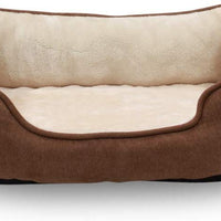 Long Rich Reversible Rectangle Pet Bed Dog Bed with Dog Paw Embroidery,Medium size, by Happycare Textiles - BESTMASCOTA.COM