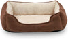 Long Rich Reversible Rectangle Pet Bed Dog Bed with Dog Paw Embroidery,Medium size, by Happycare Textiles - BESTMASCOTA.COM