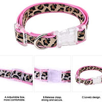 PAWZ Road Leopard Pet Leash Collar Arnés Set - BESTMASCOTA.COM