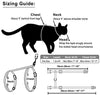 Azuza Arnés y Correa para gato para caminar, a prueba de escape, lindos limones en color brillante, suave y ajustable arnés para gatos - BESTMASCOTA.COM