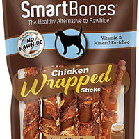 SmartBones - Palos para perros envueltos en pollo, con mantequilla de cacahuete real - BESTMASCOTA.COM