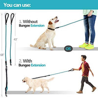 SparklyPets Heavy Duty Rope Bungee Leash for Large and Medium Dogs with Anti-Pull for Shock Absorption - No Slip Reflective Leash for Outside - BESTMASCOTA.COM