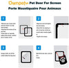 OWNPETS Puerta de pantalla para mascotas, pantalla magnética con cierre automático, puerta negra para puerta pequeña de perro y gato S: 8.0 x 10.0 x 0.3 in/L: 12.0 x 14.0 x 0.4 in - BESTMASCOTA.COM