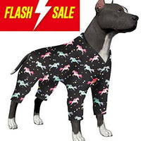 LovinPet - Ropa para perros grandes, pijamas, recuperación posquirúrgico para perros grandes, pijamas ligeros para perros, pijamas para perros de cobertura completa, caballos salvajes con estampado galopando - BESTMASCOTA.COM