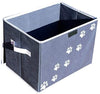 Feline Ruff - Caja de almacenamiento para juguetes de perro, tamaño grande Cesta de almacenamiento de juguetes para mascotas de 16.0 x 12.0 in con tapa. Cubo de lona plegable perfecto para juguetes y accesorios de gato. - BESTMASCOTA.COM