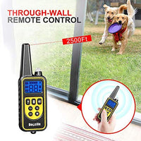 YISENCE collar de entrenamiento para perro, collar de choque con mando a distancia de 2,000.0 ft para perros IPX7 resistente al agua recargable con pitido 99 niveles vibrar modos de choque para perros pequeños, tamaño mediano grande - BESTMASCOTA.COM