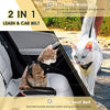 Eagloo - Juego de arnés y correa para gato, a prueba de escape, con correa 2 en 1 y cinturón de seguridad para coche, arnés ajustable para gatos, chaleco de malla suave con correa reflectante para gatito, conejo, cachorro - BESTMASCOTA.COM