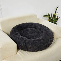 Cama redonda para perro ANWA, tamaño mediano, lavable, cama para perros pequeños, cama para perros de felpa - BESTMASCOTA.COM