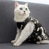 Coppthinktu - Traje de recuperación de gatos para heridas abdominales o enfermedades de la piel, transpirable E-Collar Alternativa para gatos y perros, después de cirugía desgaste anti lamer heridas - BESTMASCOTA.COM