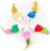 pipiha 10 piezas Funny Furry Ratones mouse Juguetes de pluma colas para gatos juguetes divertidos pequeña mascota - BESTMASCOTA.COM