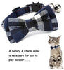 Malier 4 Pack Cat Collar Breakaway with Classic Plaid Bow Tie with Bell Perfact for Cats Kitty Kitten, Adjustable from 6.3~10.2 inch - BESTMASCOTA.COM