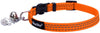 Collar de seguridad de nailon reflectante para gato, collar ajustable, con campanilla y y adorno de huella de la marca Bingpet - BESTMASCOTA.COM