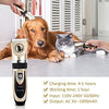 Ceenwes Dog Clippers Low Noise Pet Clippers Rechargeable Dog Trimmer Cordless Pet Grooming Tool Professional Dog Hair Trimmer with Comb Guides Scissors Nail Kits for Dogs Cats & Other