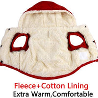 vecomfy - Sudadera con capucha para perro con forro polar y algodón extra cálido en invierno, chaqueta para perro pequeña con capucha - BESTMASCOTA.COM