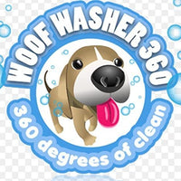 Woof Washer 360 herramienta de aseo para perros con forma de aro, Azul - BESTMASCOTA.COM