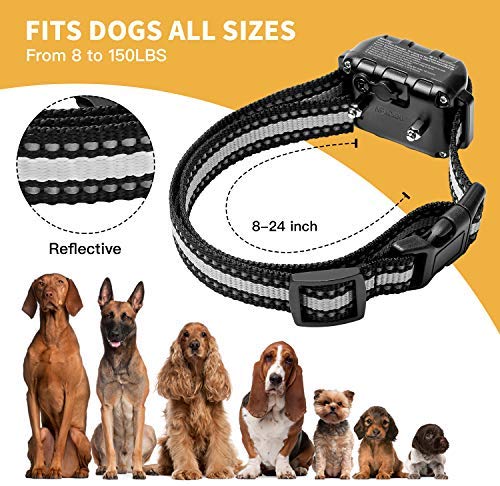Vibration Shock Collar For Small Dog Rechargeable Bark Collar Beep
