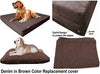 Dogbed4less - Funda exterior para cama de mascotas, color marrón chocolate, para cama de mascotas pequeña, mediana y extragrande - BESTMASCOTA.COM