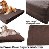 Dogbed4less - Funda exterior para cama de mascotas, color marrón chocolate, para cama de mascotas pequeña, mediana y extragrande - BESTMASCOTA.COM