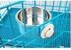 RUBYHOME Comedero para perros, cuenco de agua para mascotas, cuenco de plástico 2 en 1 y cuenco de acero inoxidable, cuenco extraíble para colgar gatos, conejos, pájaros, comida, cuenco perfecto para cajas y jaulas - BESTMASCOTA.COM