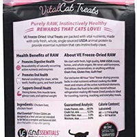 Vital Essentials Vital Cat Freeze-Dried Grain Free Limited Ingredient Cat Treats – Paquete de 3 - BESTMASCOTA.COM