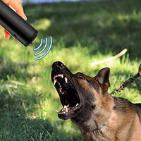 OYEFLY - Repelente de perro de mano, dispositivo 3 en 1 antiladridos con linterna LED, disuasorio ultrasónico para perros y dispositivo de entrenamiento para perros con tapón de corteza - Herramienta de entrenamiento/parada de ladridos - BESTMASCOTA.COM