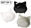 Cuencos de comida para gatos, de cGy, antideslizantes, para mascotas, cuencos de agua poco profundos, para gatos, cuencos anchos para aliviar el estrés, la fatiga, para mascotas, para perros, gatos, conejos - BESTMASCOTA.COM