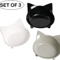 Cuencos de comida para gatos, de cGy, antideslizantes, para mascotas, cuencos de agua poco profundos, para gatos, cuencos anchos para aliviar el estrés, la fatiga, para mascotas, para perros, gatos, conejos - BESTMASCOTA.COM