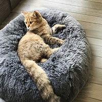 Cama para perro o gato BinetGo, cojín de piel sintética para perro o gato, alivio de articulaciones y mejor sueño, lavable a máquina, parte inferior impermeable - BESTMASCOTA.COM