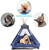 Cama para perro y gato Arkmiido con cojín, tiendas de lujo para perros y casas de mascotas con cojín y pizarra - BESTMASCOTA.COM