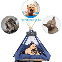 Cama para perro y gato Arkmiido con cojín, tiendas de lujo para perros y casas de mascotas con cojín y pizarra - BESTMASCOTA.COM