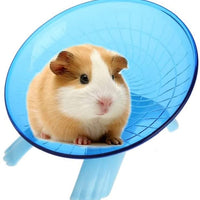 Litewood Hamster Flying Saucer rueda de ejercicio silenciosa jogging Running Spinner juguete para animales pequeños Chinchilla Gerbil rata Guinea Pig ratones ardilla - BESTMASCOTA.COM
