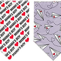 BoomBone Dog Valentines Day Bandana 2 Pac,Triangle Bibs Pet Scarf for Medium and Large Dogs - BESTMASCOTA.COM