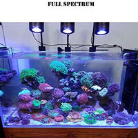Luz LED de acuario para agua salada, agua dulce, tanque plantado, abrazadera de luces para arrecife de coral, tanque de peces, con cuello de cisne - BESTMASCOTA.COM