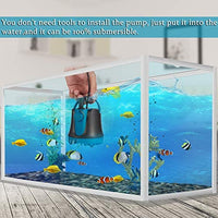 Bomba de agua sumergible de 220 GPH de Topbry (800 l/h, 15 W), 12 luces LED ultra silenciosas con 2 boquillas, cable de alimentación de 6 pies para tanque de peces, estanque, acuario, estatua, hidroponía - BESTMASCOTA.COM