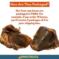 Pawstruck - Rodillera con forma de hueso para perros | Fabricado en Estados Unidos y natural | Larga duración para masticar carne hecha de ganado americano | Trato de carne con un solo ingrediente, sin sabores artificiales | Apoya la salud dental - BESTMASCOTA.COM