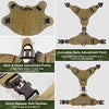 Rabbitgoo Tactical Dog Harness Vest Large with Handle, Military Working Dog Molle Vest with Metal Buckles & Loop Panels, No-Pull Adjustable Training Harness with Leash Clips for Walking Hiking Hunting - BESTMASCOTA.COM