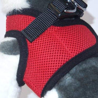 Arnés para perros de malla suave, cómodo para razas pequeñas, cachorros, juguetes, de 2 a 16 lb, en color rosa bebé, azul, negro, rojo, camuflado en tamaño pequeño, mediano, grande y extra grande - BESTMASCOTA.COM